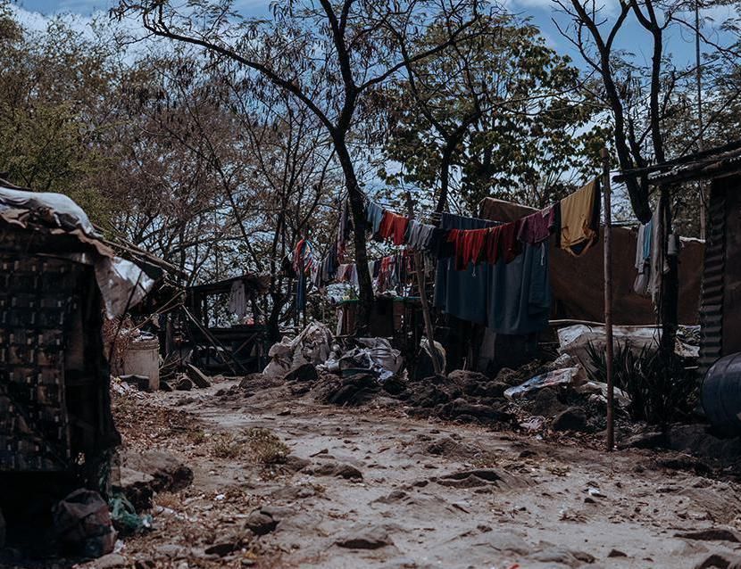 AVC Phillippinen Haus Hütten Taifun Überschwemmung Isla Pulo Manila